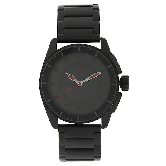 Fastrack black 2024 men's watch