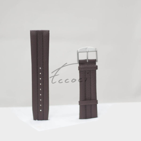 Chocolate colour 24mm leather watch