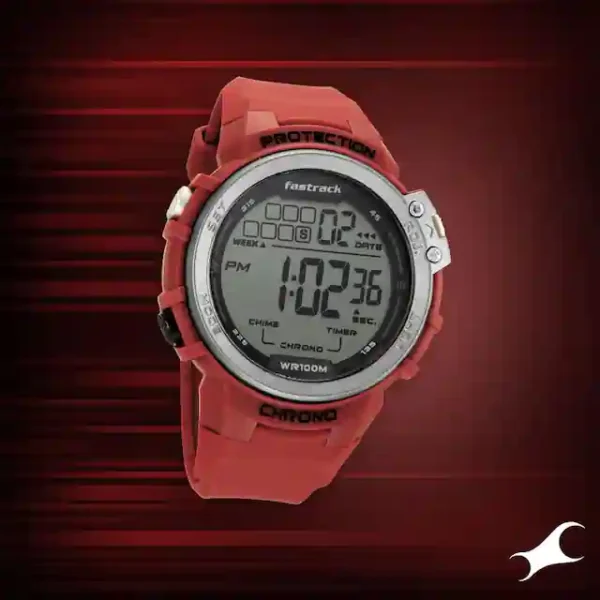 FASTRACK DIGITAL DIAL SILICONE STRAP WATCH 38068PP03