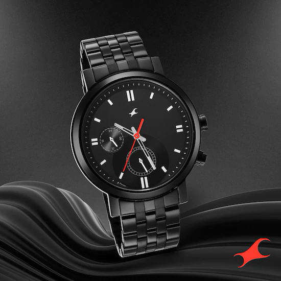 Black metal best sale strap watches fastrack