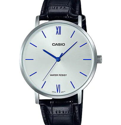Casio Analog Silver Dial Men's Watch-MTP-VT01L-7B1