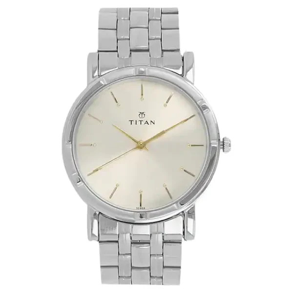 TITAN 1639SM01 Silver Dial Watch