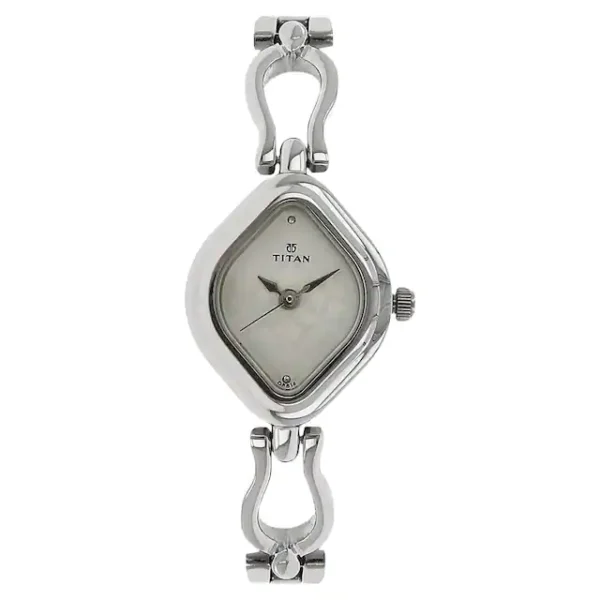 TITAN 2536SM02 Silver Dial Watch