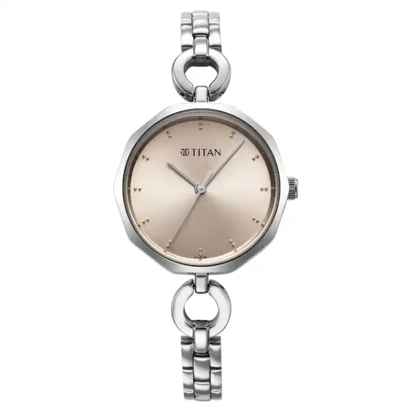 TITAN Silver Dial Watch for Women 2702SM01