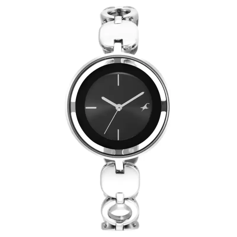 FASTRACK GLITCH SILVER DIAL SILVER BRASS STRAP WATCH 6237SM01