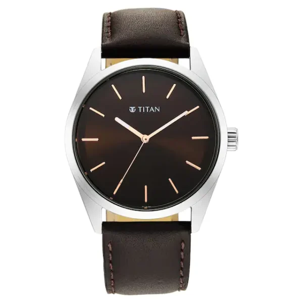 TITAN Workwear Brown Dial Watch 1866SL02
