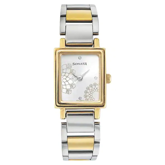 Sonata silver discount watches for ladies