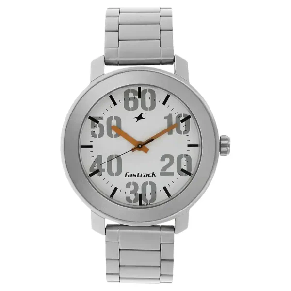 FASTRACK MEN METAL ANALOG SILVER WATCHES - 3121SM01