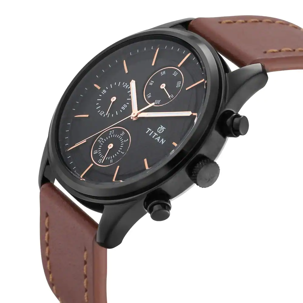 Titan clearance watches black