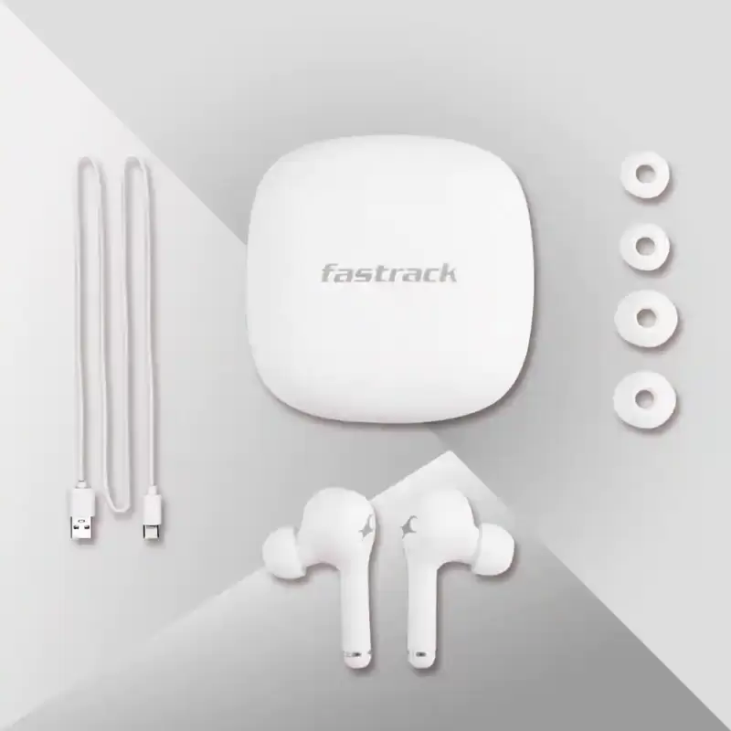 Fastrack Reflex Tunes Wireless WHITE EAR BUDS FT4WTB01 - Image 4