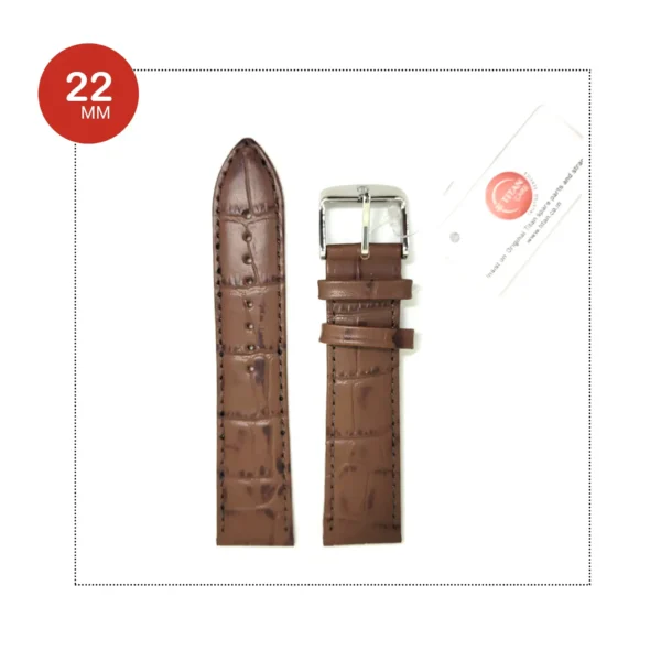 Titan leather strap 22mm for 1584sl03/1584sl04