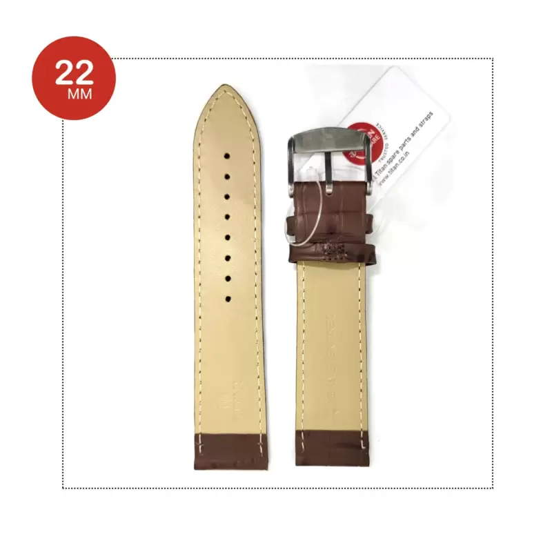 Titan 22mm leather Strap for 1768sl04 - Image 2