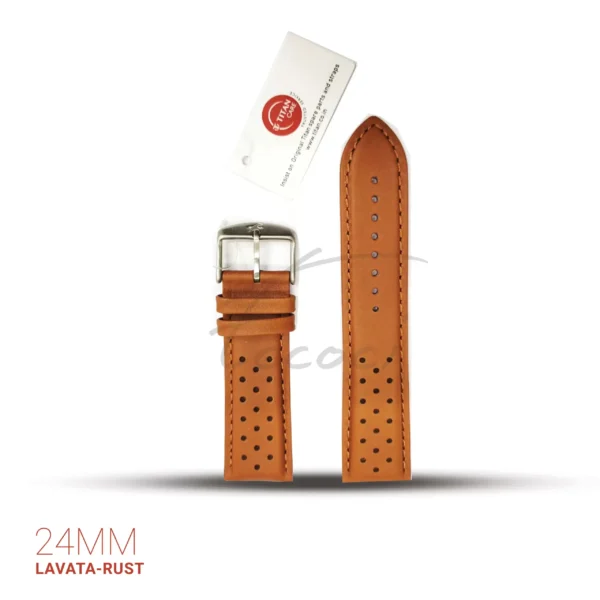 Fastrack 24 mm LAVATA-RUST leather strap for 38035sl04