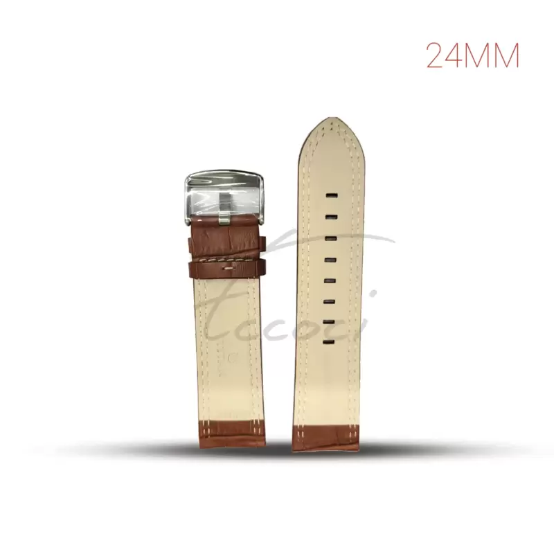 Fastrack 24mm leather strap tan colour for 3218sl01 - Image 2