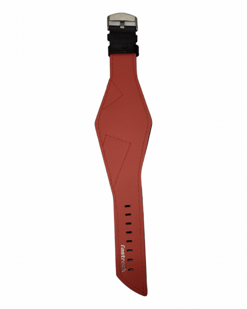 Fastrack 26mm Cervo Black leather strap for biker watch  3022sl02/3022sl01 - Image 2