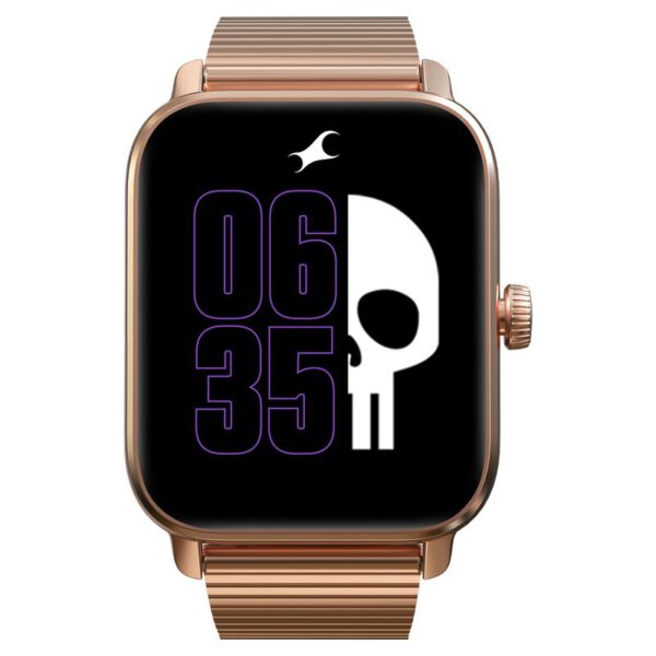 Fastrack Phantom 38103AM04 Rose Gold Solar Metal Smartwatch for Unisex