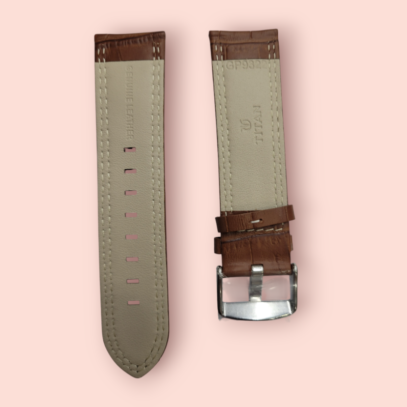 Titan brown Leather for 9322sl05 Straps 24mm - Image 2