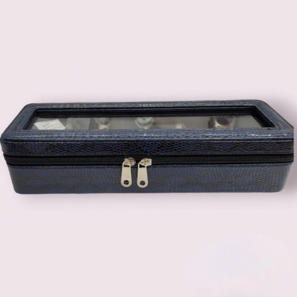Watches Gift Storage Boxes For Luxury 6 Slot Blue Watch Box Case Storage