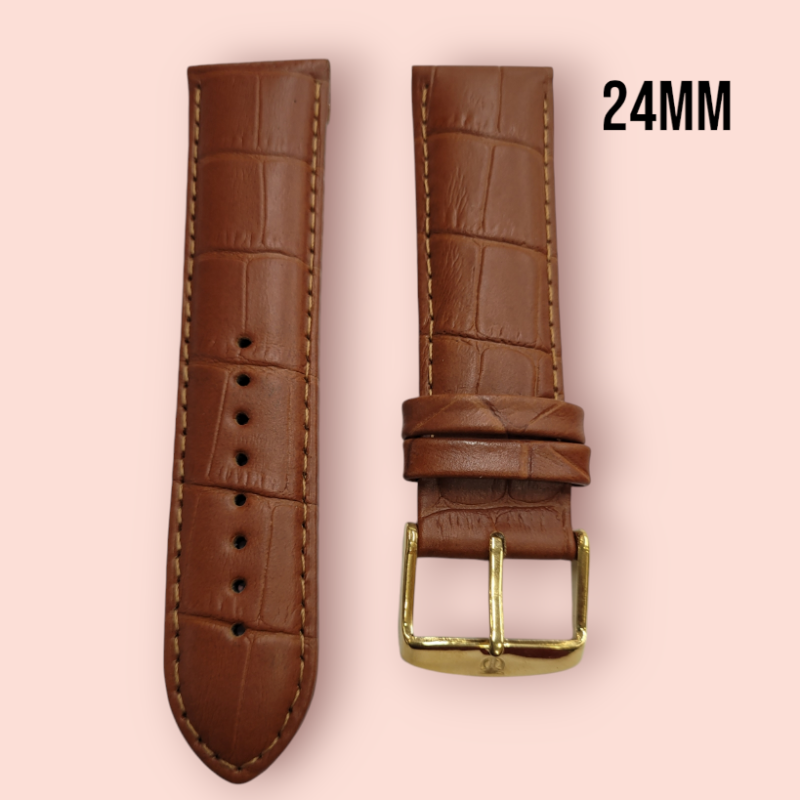 Titan 24mm crocodile Victor TAN  Leather strap for 9006kl01