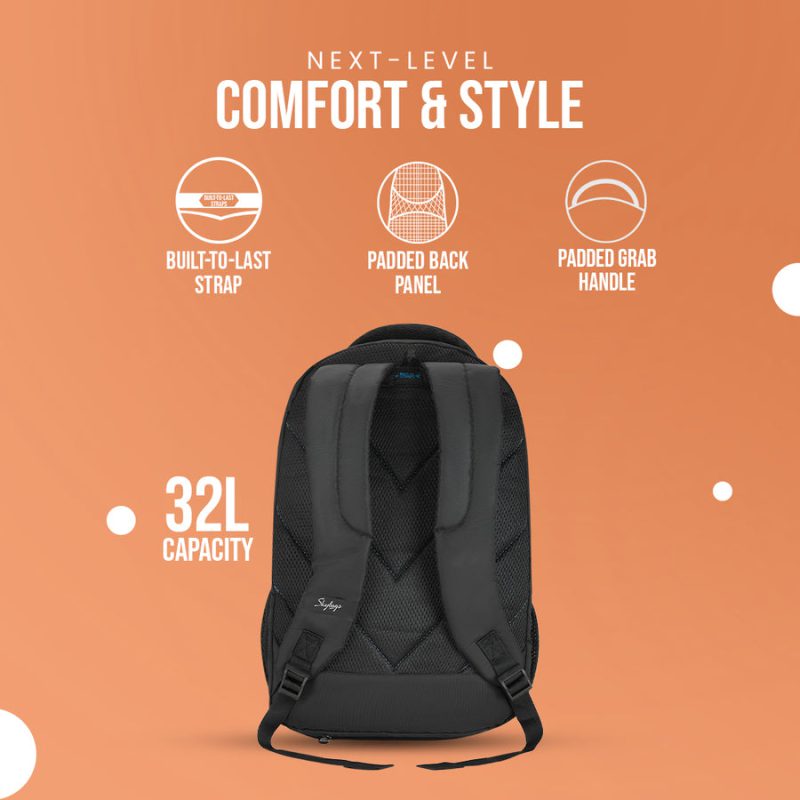 SKYBAGS 35L Laptop Backpack FOX 2023 LAPTOP BACKPACK (H) GREY - Image 5