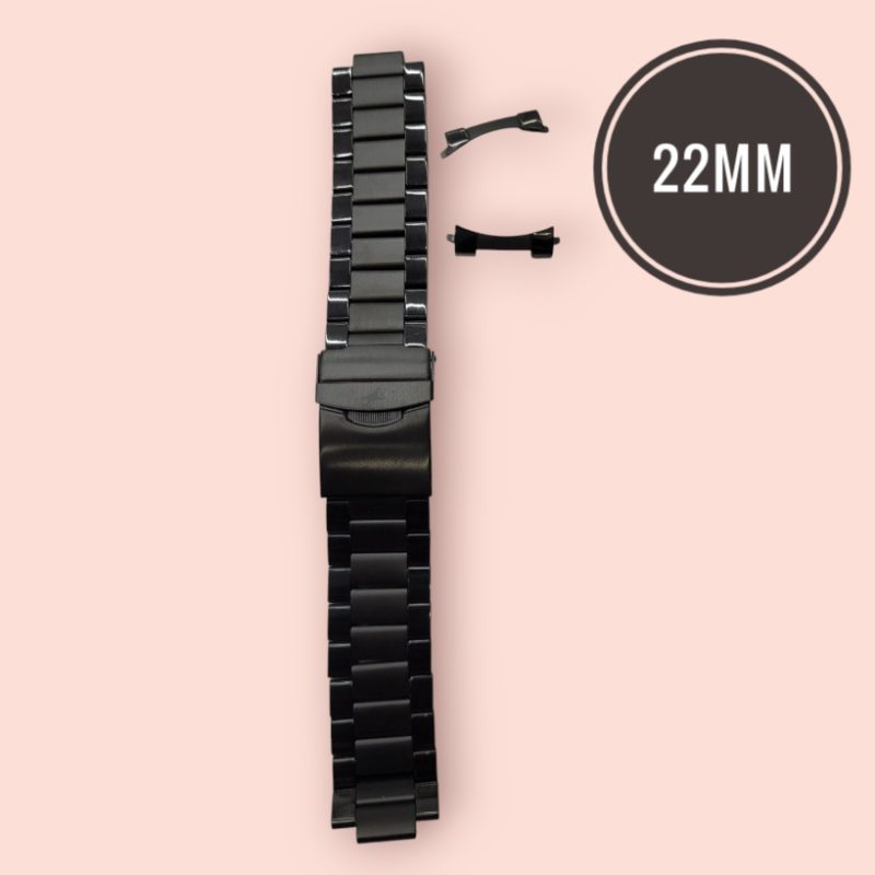 Fastrack 22 mm Black Stainless Steel  3123nm Strap - Image 2