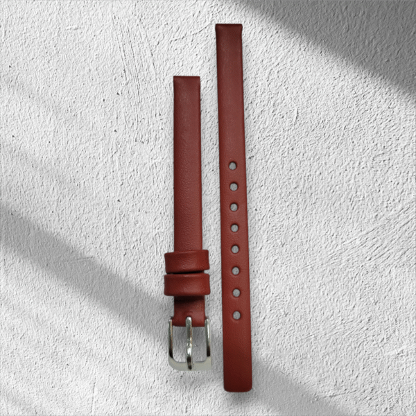 Titan  8mm fashion Red Leather Straps for women watch