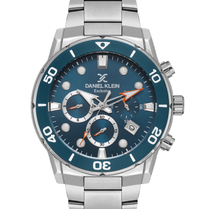 Daniel Klein DK.1.13887-4 Multifunction Petrol Blue Dial Men's Watch – Stainless Steel, 45mm