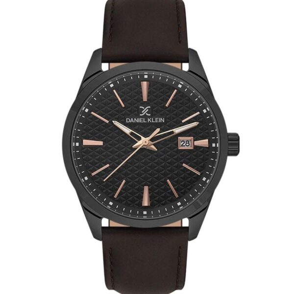 Daniel Klein DK.1.13807‑5 Brown Dial Leather Men’s Watch – Stylish & Affordable