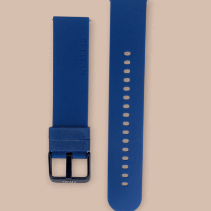 Titan Blue 20mm Silicone Strap for Smartwatches