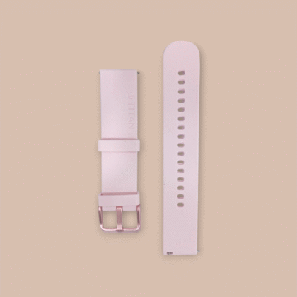 Titan Pink 20mm Silicone Strap for Smartwatches