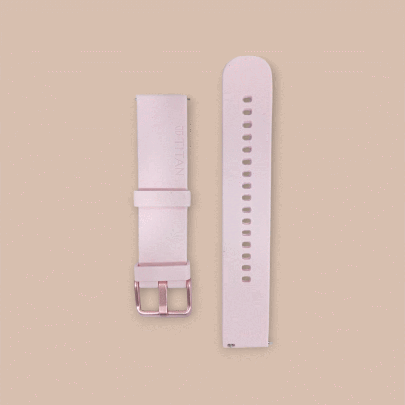 Titan Pink 20mm Silicone Strap for Smartwatches