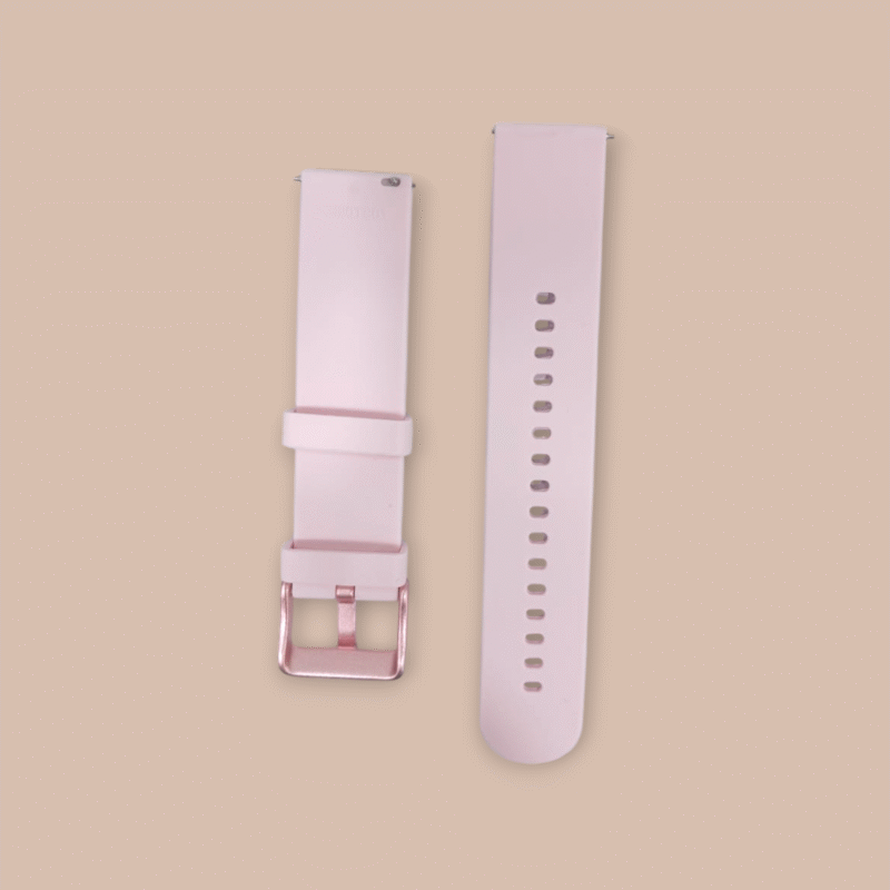 Titan Pink 20mm Silicone Strap for Smartwatches - Image 2