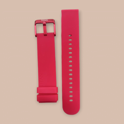 Titan Red 20mm Silicone Strap – Premium Smartwatch Band