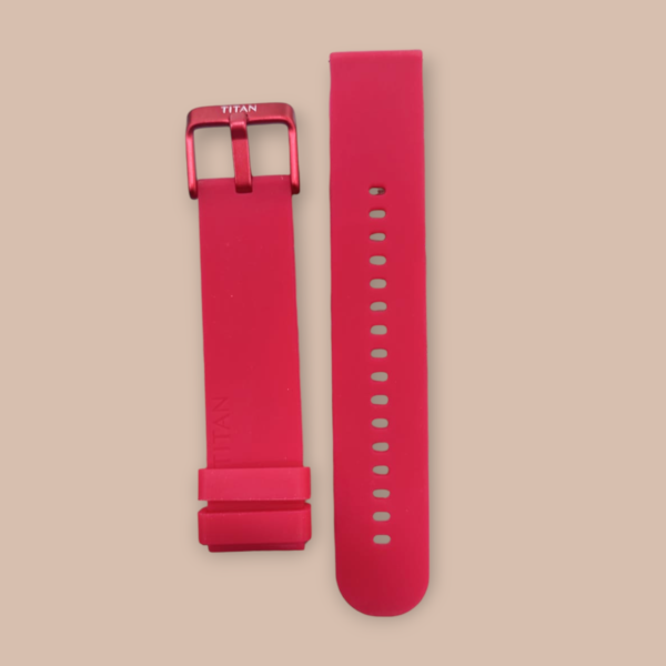 Titan Red 22mm Silicone Strap – Premium Smartwatch Band
