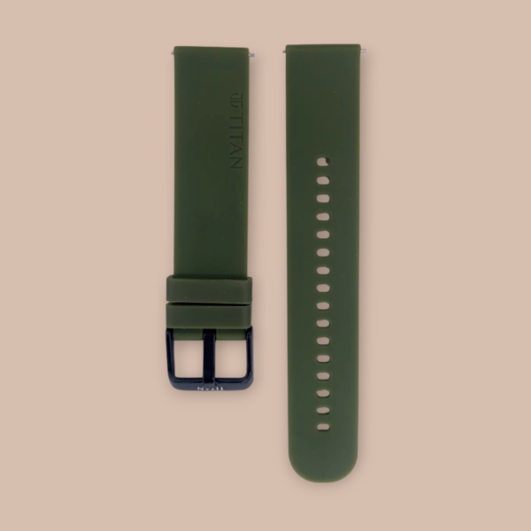 Titan Green 22mm Silicone Strap for Smartwatches