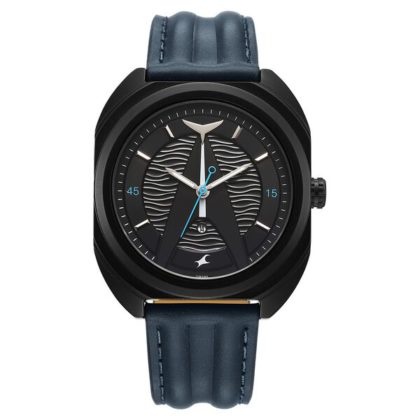 Fastrack Oceanyx 3326NL01 Quartz Analog Watch – Black Dial, Blue Strap