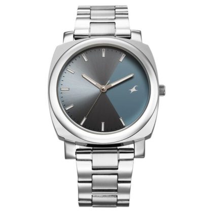 Fastrack 38164SM01 Blue Dial Stainless Steel Watch for Men