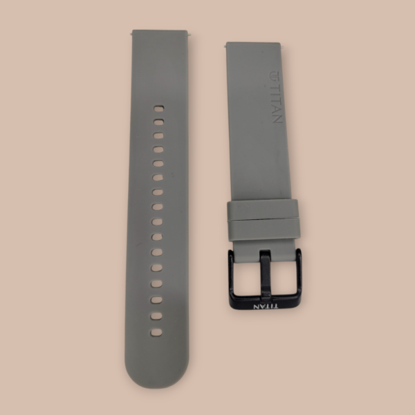 Titan Grey 22mm Silicone Strap for Smartwatches