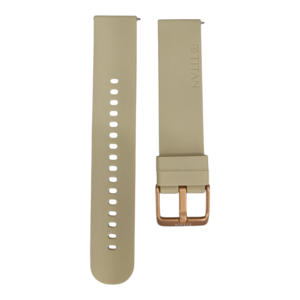 Titan Ivory 20mm Silicone Strap for Smartwatches
