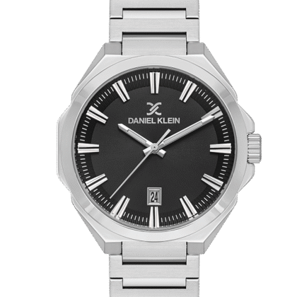 Daniel Klein DK.1.13811‑1 Men’s Watch – Classic Black Dial with Stainless Steel Strap