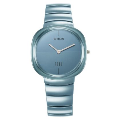 Titan Squircle Camo 1841QC07 Blue EDGE Ceramic Analog Watch – Unisex