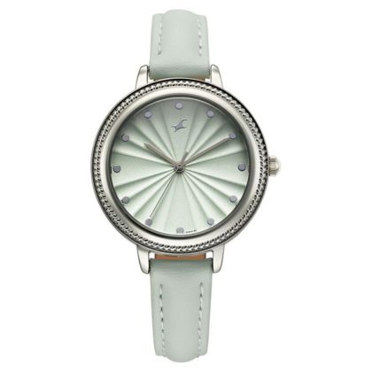 Fastrack 68048SL01 Stunners X Quartz Analog Green Dial Leather Strap Watch