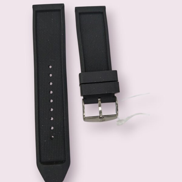 Fastrack 24 mm Black Silicone Strap –  Compatible with 38035SP03