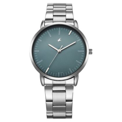 Fastrack Stunners X 38159SM04 Quartz Analog Blue Dial Stainless Steel Strap Watch