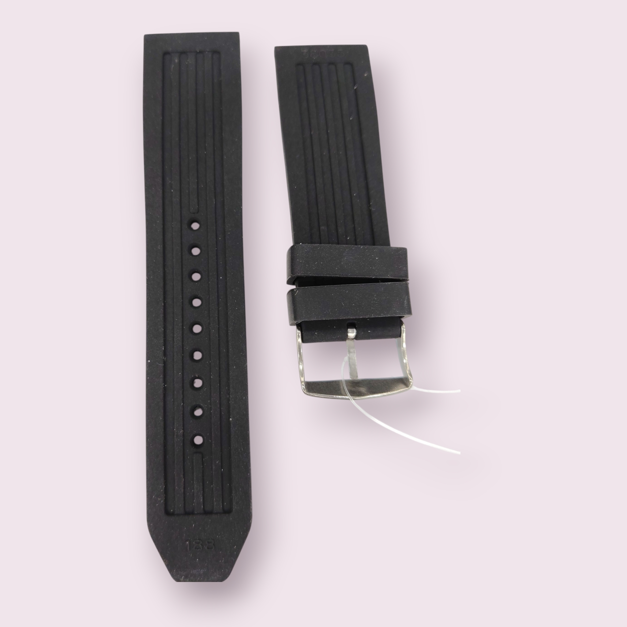 Fastrack 24 mm Black Silicone Strap –  Compatible with 38035SP03 - Image 2