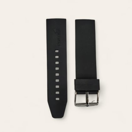 Fastrack 24 mm Black Silicone Strap