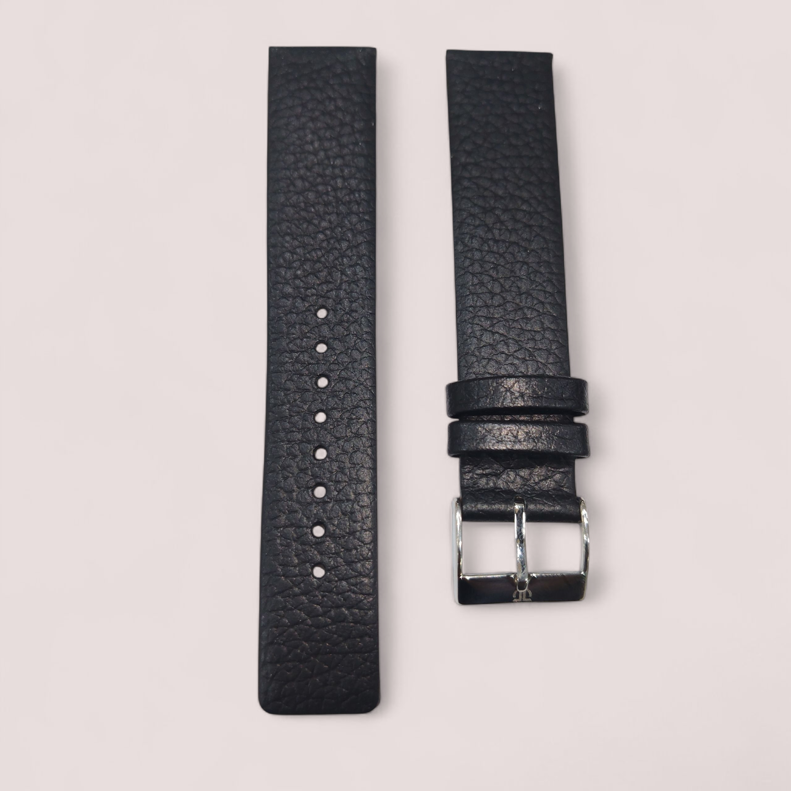 Titan Ultra Slim 20mm Cervo Black Genuine Leather Strap for Titan EDGE Watch