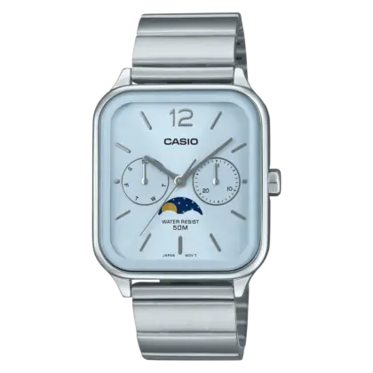 Casio MTP-M305D-2AV – Stainless Steel Moon-Phase Men’s Watch