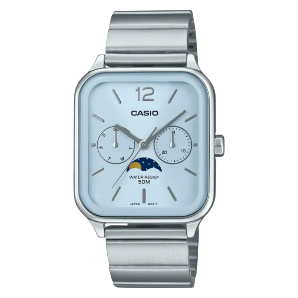 Casio MTP-M305D-2AV – Stainless Steel Moon-Phase Men’s Watch