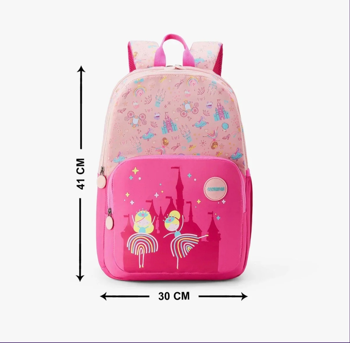 American Tourister Lush Kids princess pink Printed School Backpack - Image 4